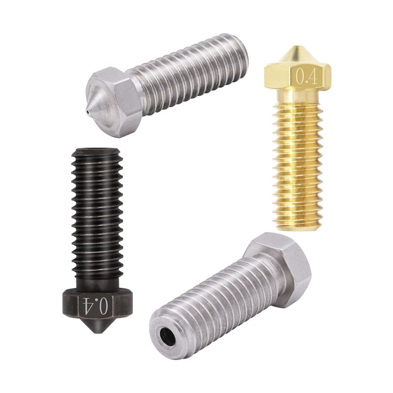 LANKEGU 15PCS Nozzles Kit for Anycubic Vyper, 3D Printer Parts 5PCS Hardened Steel + 5PCS Stainless Steel + 5PCS Brass 0.4mm Nozzles Kit for Vyper, Kobra Plus, Kobra Max - Image 5